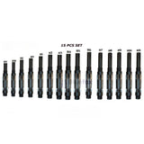 15 Pc Adjustable Hand Reamer Set H-V to H-11 | 1/4" to 1-1/16" Adjustable Reaming Tool Kit | Bluefox Tools