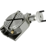 BlueFox Tools 3" (80mm) Horizontal & Vertical Rotary Table | 4-Slot Precision Milling Machine Rotary Table | 36:1 Gear Ratio