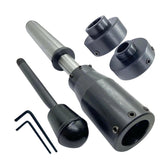 BlueFox Tools Floating Lathe Tailstock Die Holder Set | MT3 Shank | 13/16", 1", 1-5/16" & 1-1/2" Split Die Holders for Precision Thread Cutting