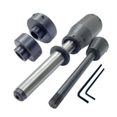 BlueFox Tools Floating Lathe Tailstock Die Holder Set | MT2 Shank | 13/16", 1", 1-5/16" & 1-1/2" Split Die Holders for Precision Thread Cutting
