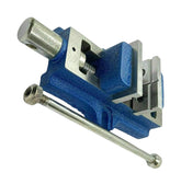 Blue Fox Tools 4" (100mm) Self Centering Machine Vice | Precision Milling & Drilling Vise | Hardened V-Groove Jaws | Low Profile Cast Iron