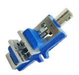 Blue Fox Tools 4" (100mm) Self Centering Machine Vice | Precision Milling & Drilling Vise | Hardened V-Groove Jaws | Low Profile Cast Iron