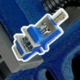 Blue Fox Tools 4" (100mm) Self Centering Machine Vice | Precision Milling & Drilling Vise | Hardened V-Groove Jaws | Low Profile Cast Iron