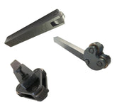 Blue Fox Tools Set of 3 Knurling Tool Holders Combo | Single Knurl, Pivot Head Double Knurl & Three Wheel Knurling Tool | Export Quality