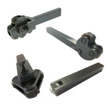 Blue Fox Tools Super Set of 4 Knurling Tool Holders | 1, 2, 3 & 6 Wheel Knurling Tool Combo | Fine, Medium & Coarse | Export Quality
