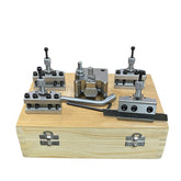 🔧 BLUEFOX Quick Change Tool Post Set T37 for Myford ML7 Lathe – 5 Piece Set with Wooden Box
