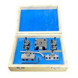 🔧 BLUEFOX Quick Change Tool Post Set T37 for Myford ML7 Lathe – 5 Piece Set with Wooden Box