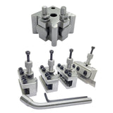 🔧 BLUEFOX Quick Change Tool Post Set T37 for Myford ML7 Lathe – 5 Piece Set with Wooden Box