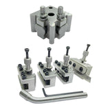 🔧 BLUEFOX Quick Change Tool Post Set T37 for Myford ML7 Lathe – 5 Piece Set with Wooden Box