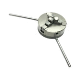 BLUEFOX 65mm 3-Jaw Self-Centering Lathe Chuck with MT3 Mounting Shank Arbor | Mini Lathe Chuck | Hardened & Ground | M12 Drawbar