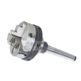BLUEFOX 65mm 3-Jaw Self-Centering Lathe Chuck with MT3 Mounting Shank Arbor | Mini Lathe Chuck | Hardened & Ground | M12 Drawbar