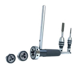 MT1 Lathe Tailstock Tap & Die Holder Set 8 Piece | Sliding Floating Tapping Kit | Morse Taper 1 Threading Tool for Metal Lathe, Tap Chucks & Die Holders