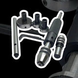 MT1 Lathe Tailstock Tap & Die Holder Set 8 Piece | Sliding Floating Tapping Kit | Morse Taper 1 Threading Tool for Metal Lathe, Tap Chucks & Die Holders