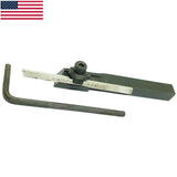 🔧 10mm Mini Lathe Parting Tool Holder with M2 HSS Blade – Unimat Cut-Off Tool