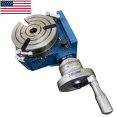 🔧 BLUEFOX TOOLS HV4 4" 110mm Horizontal Vertical Rotary Table MT2 90:1 Worm Gear