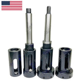 🔧 BLUEFOX TOOLS MT2 Sliding Floating Tailstock Die Holder Kit – 4 Imperial Die Sizes with Morse Taper & Parallel Shanks