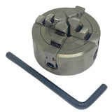 🔧 BLUEFOX TOOLS 2" (50mm) 4-Jaw Independent Lathe Chuck with MT3 Morse Taper Arbor – M14 × 1 Thread