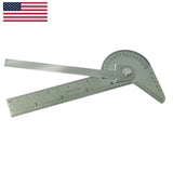 🔧 BLUEFOX TOOLS Multi-Purpose Stainless Steel Protractor Square Rule & Centre Finder – Drill Point Gauge