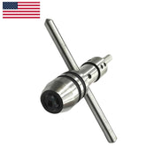 🔧 BLUEFOX TOOLS Piloted Spindle Tap Wrench 1/16"–1/4" (1.5–6.35mm) – EN31 Hardened & Ground Jaws