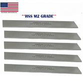 🔧 Set of 5 HSS Parting Blades 1/8" × 3/4" × 6" Lathe Cut-Off Tool Blades