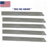 🔧 Set of 5 HSS Parting Blades 1/8" × 3/4" × 6" Lathe Cut-Off Tool Blades