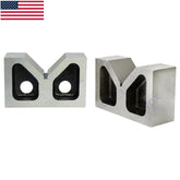 🔧 Cast Iron V-Block Set of 2 – 3" Precision Vee Blocks 75 × 56 × 31mm for Engineering & Workholding