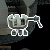 Round Vice 80mm for 3" (75mm) & 4" (100mm) Rotary Tables | Cast Iron Rotary Table Vice with T-Nuts | Precision V-Groove Jaws