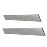 Set of 2 HSS Parting Blades 1/8" x 3/4" x 6" | Hardened Ground Cut-Off Tool Bits for Lathe, Shaper & Planer