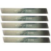 🔧 Set of 5 HSS Parting Blades 1/8" x 3/4" x 6" | Hardened Ground Cut-Off Tool Holder Blades for Lathe, Shaper & Planer