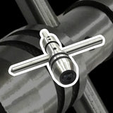 🔧 Piloted Spindle Tap Wrench 1/16" to 1/4" (1.5mm–6.35mm) | Precision Guided Tapping Wrench with Sliding T-Handle
