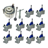 A1 40 Position Quick Change Tool Post Set – 11 Pcs Multifix Type A for 6"–12" (150–300mm) Lathe