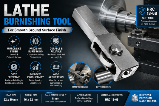 Lathe Burnishing Tool for Mirror Surface Finish