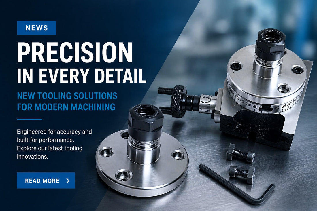 ER16 Collet Adaptor with 3" Rotary Table (4 Slot) – Complete Precision Workholding Set