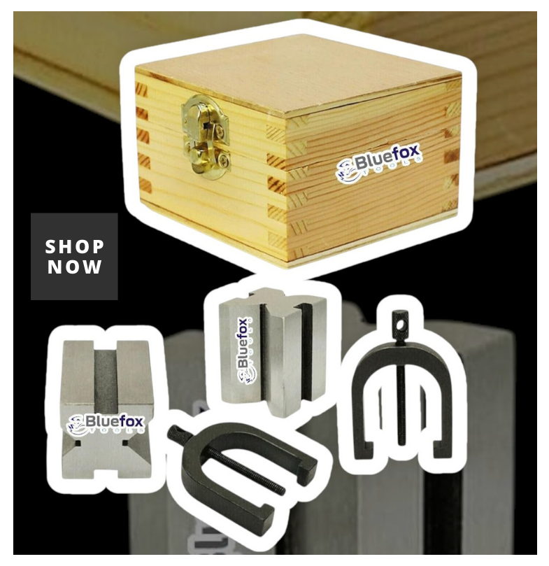 Vee Blocks Collection – Cast Iron, Steel & Magnetic V-Blocks | Blue Fox ...