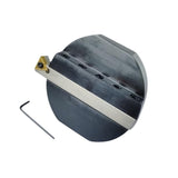 5" (125mm) Fly Cutter with R8 Arbor & Indexable Carbide Tool | Milling Machine Facing Cutter | 1/2" Tool Bit Capacity