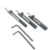 Mini Cut-Off Parting Tool for Unimat & EMCO Small Lathes | Includes HSS Parting Blade (1.5 x 5.5 x 63mm) & Allen Key | 74mm Length | 6mm, 8mm, 10mm Shank Options