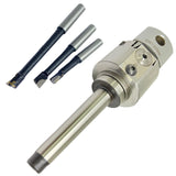 BLUEFOX TOOLS 1.5″ Precision Adjustable Boring Head with MT1 Shank & 3 Carbide Boring Bars | 38 mm Milling Boring Head Set for Milling Machine