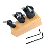 3-Piece HSS Fly Cutter Set with 3/8 Inch Shank – Adjustable Circle Hole Cutters for Woodworking, Metalworking & DIY Drilling
