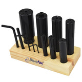 8-Piece Expandable Arbor Set – 1/4" to 1-1/4" Range with Allen Wrenches | Bluefox Tools