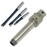 BLUEFOX TOOLS New 1.5'' Precision Adjustable Boring Head with MT3 Shank & 3pcs Carbide Boring Bars