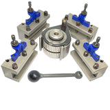 BLUEFOX TOOLS A1 Multifix Style 40 Position Quick Change Toolpost 150 – 300(6"- 12") Lathe Swing | 40 Different Angles | Selected From Position Dials | Rigidity Locks, Correct Height Of Cutting Edges