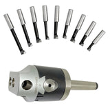 50mm Boring Head Set with MT3 Holder – 9pcs 12mm Boring Bars – Precision Milling & Boring Tool