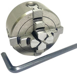 50mm 4 Jaw Independent Lathe Chuck | M14 x 1 Thread | Mini Lathe Chuck with Reversible Jaws | UK STOCK
