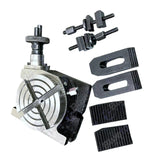 4" Horizontal & Vertical Precision Rotary Table with 14pc Clamping Kit | Milling Machine Indexing Table | UK STOCK