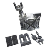 4" Horizontal & Vertical Precision Rotary Table with 14pc Clamping Kit | Milling Machine Indexing Table | UK STOCK