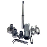 MT2 Lathe Tailstock Tap & Die Holder Set | 8 Piece Sliding Floating Threading & Tapping Kit (Imperial) | UK STOCK