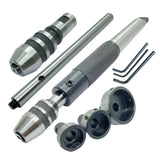 Lathe Tailstock Tap & Die Holder Set MT3 | 8 Piece Threading & Tapping Kit | UK STOCK