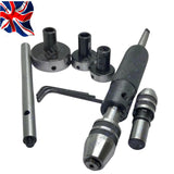 MT2 Lathe Tailstock Tap & Die Holder Set | 8 Piece Sliding Floating Threading & Tapping Kit (Imperial) | UK STOCK