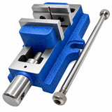 Vertical Milling Slide 4" x 5" with Double Swivel Base & 2" 50mm Self-Centering Vice for Myford 7 Super 7 Lathe, 80mm Travel, Metric Graduated | UK STOCK