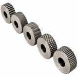 1/2" x 1/2" x 4" Single Wheel Knurling Tool Holder with 6 HSS Knurling Wheels, 12mm Square Shank, 0.5mm 1mm 1.5mm Fine Medium Coarse Knurls for Lathe | USA STOCK